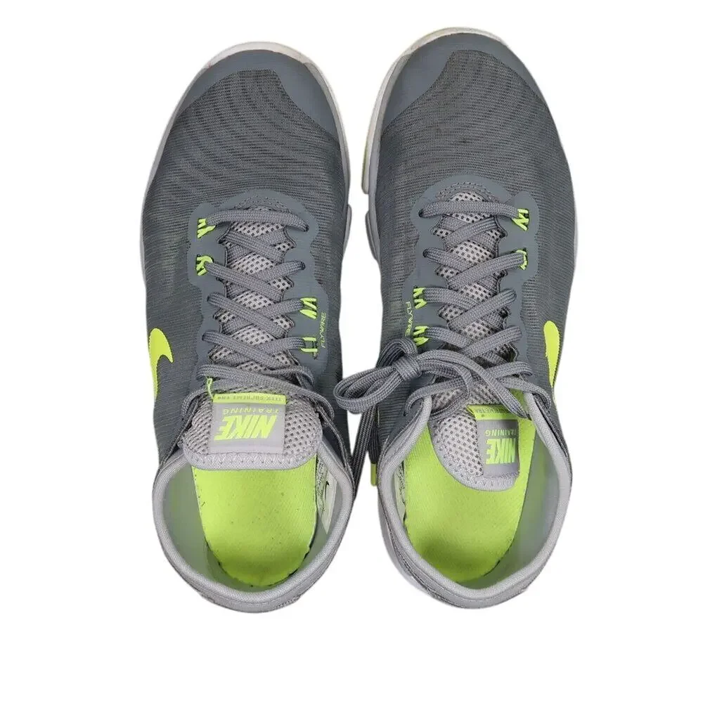 Nike Shoes Womens 8 Athletic Trainer Flex Supreme TR 4 Running Active Grey Green